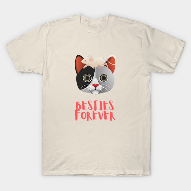 BESTIES FOREVER T-Shirt by Katebi Designs